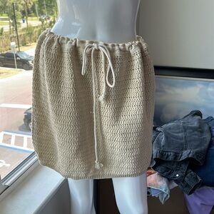 FREE PEOPLE BEACH CROCHET SKIRT SIZE L NWOT